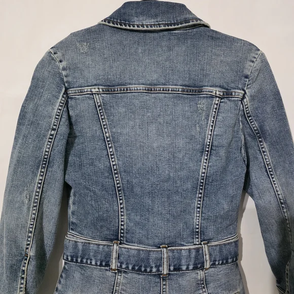 Retrofete Kerry Romper Blue Denim Jumpsuit Romper - S - NWT - Picture 8 of 9